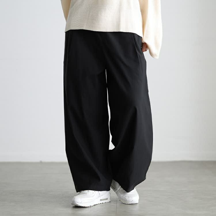 大きいサイズ レディース 裏起毛蓄熱保温ストレッチバレルパンツ cpdai-640948