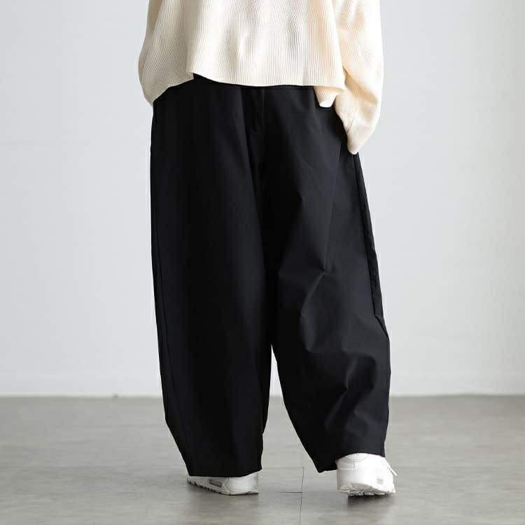 大きいサイズ レディース 裏起毛蓄熱保温ストレッチバレルパンツ cpdai-640948