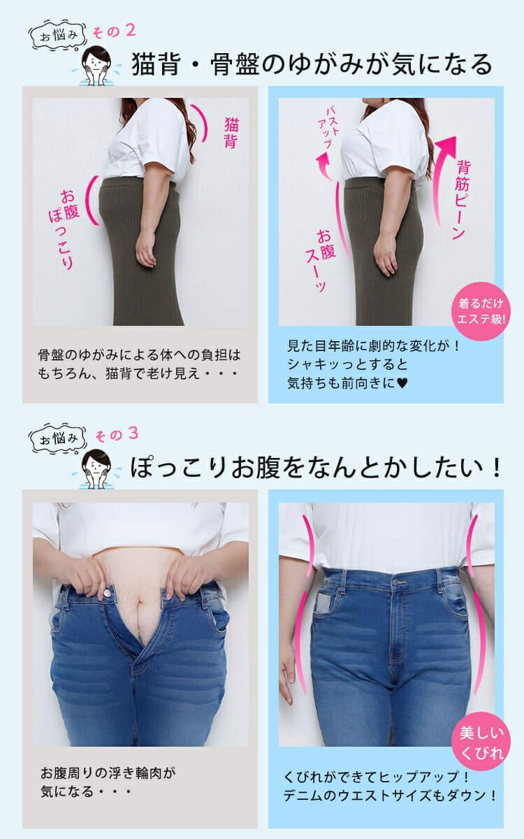 大きいサイズ レディース ファスナー付き着圧ガードルショーツ jp571