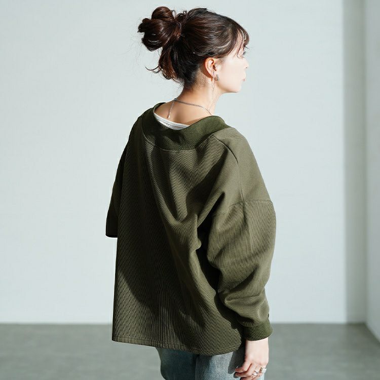 大きいサイズ レディース 深Vネックニットソーワイドプルオーバー maru-30205