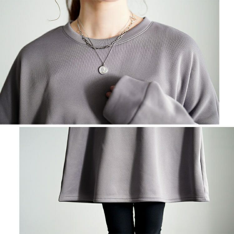 大きいサイズ レディース 裏起毛フレアチュニック goldy-1794