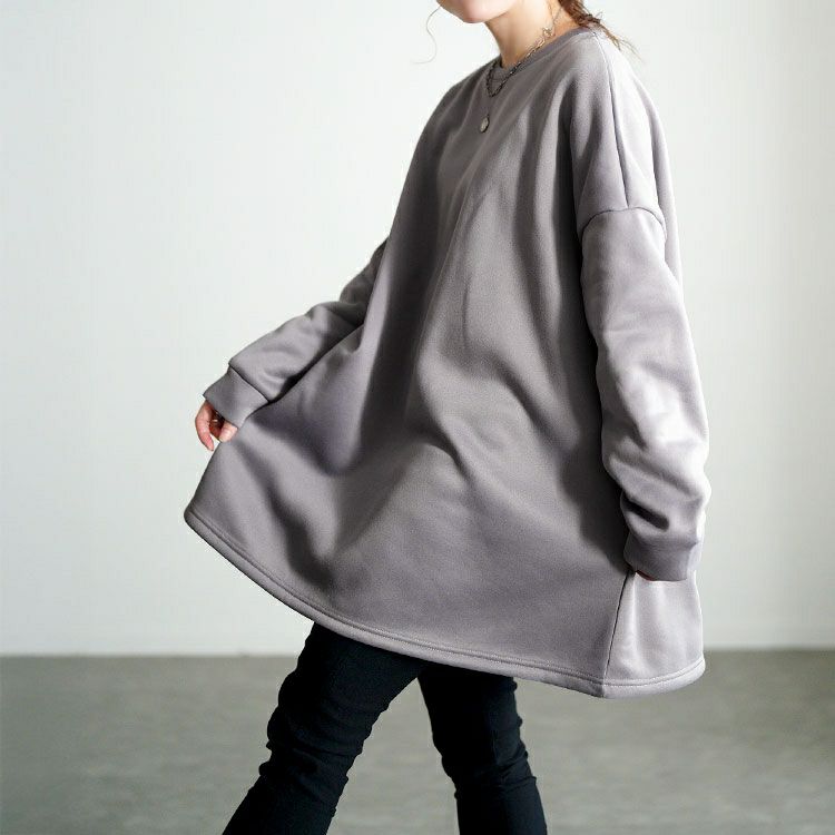 大きいサイズ レディース 裏起毛フレアチュニック goldy-1794