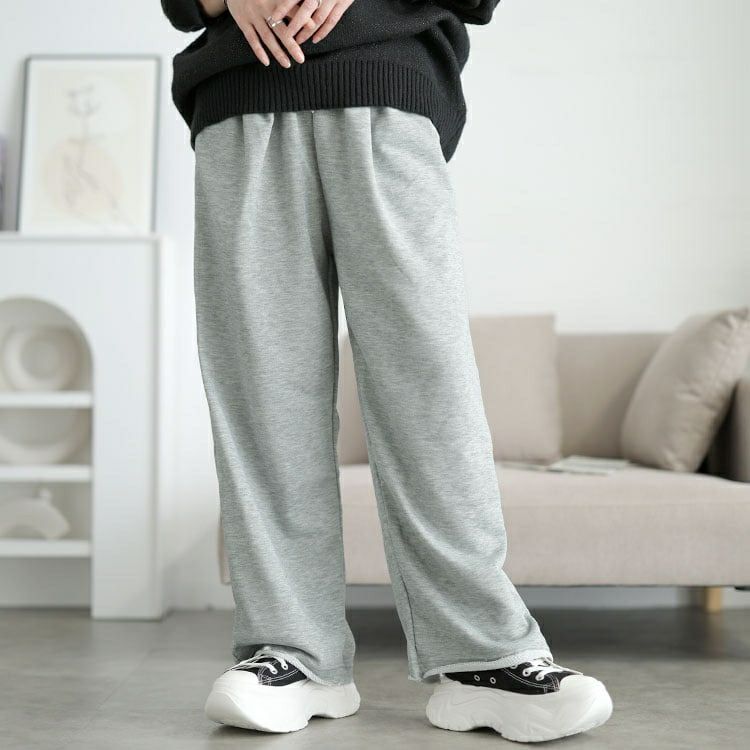 大きいサイズ レディース スウェットバレルレッグパンツ goldy-1810
