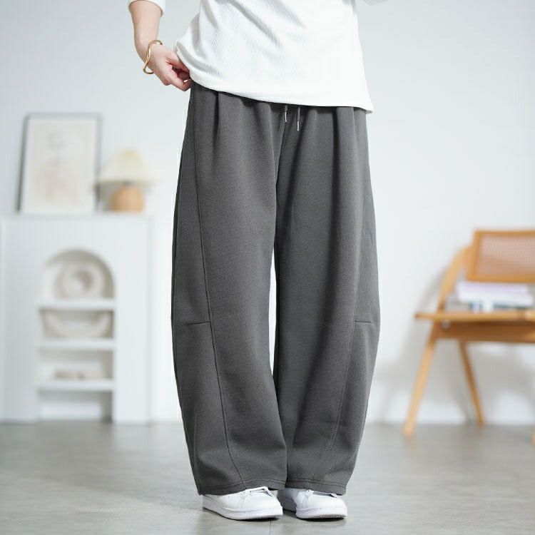 大きいサイズ レディース ワイドバレルレッグパンツ