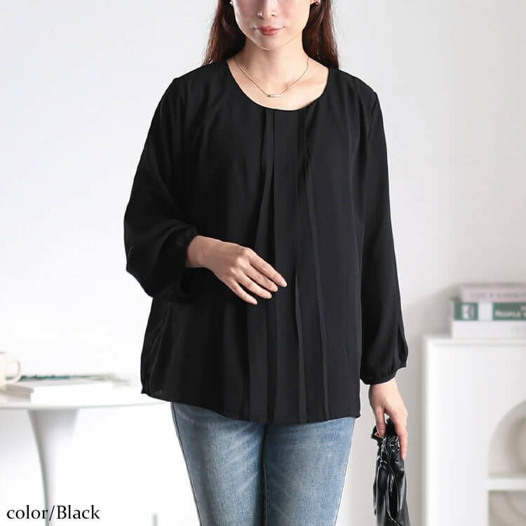 大きいサイズ レディース ボックスタックジョーゼットブラウス