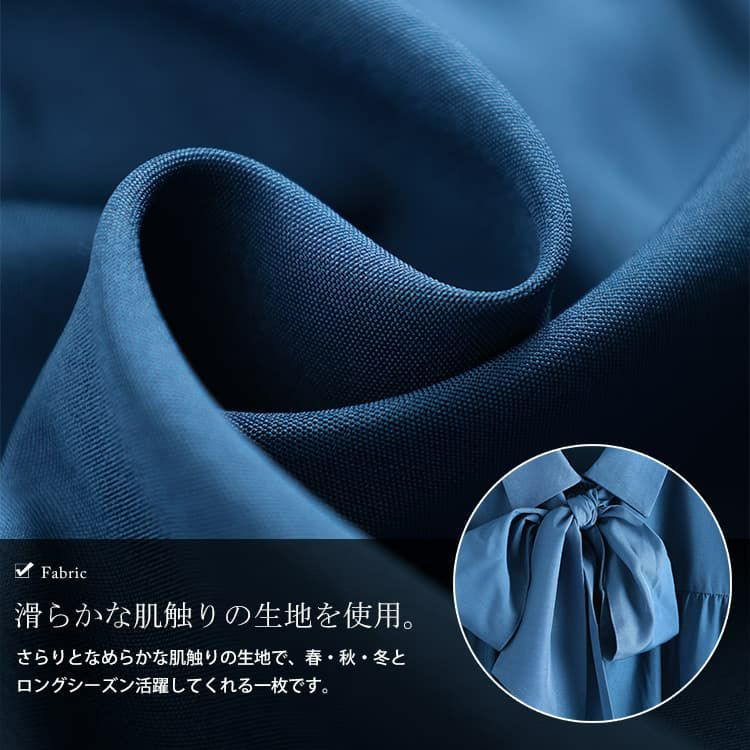 大きいサイズ レディース リボンタイ付きティアードシャツチュニック