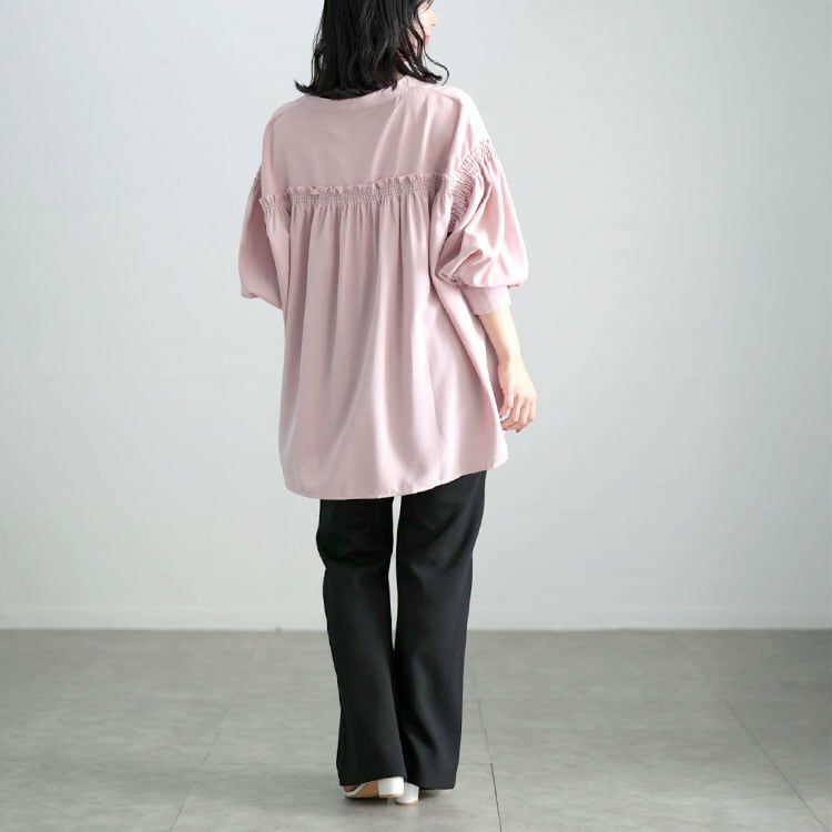 大きいサイズ レディース 美脚見えストレッチセミフレアパンツ