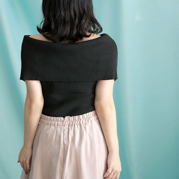 大きいサイズ レディース オフショルニットトップス