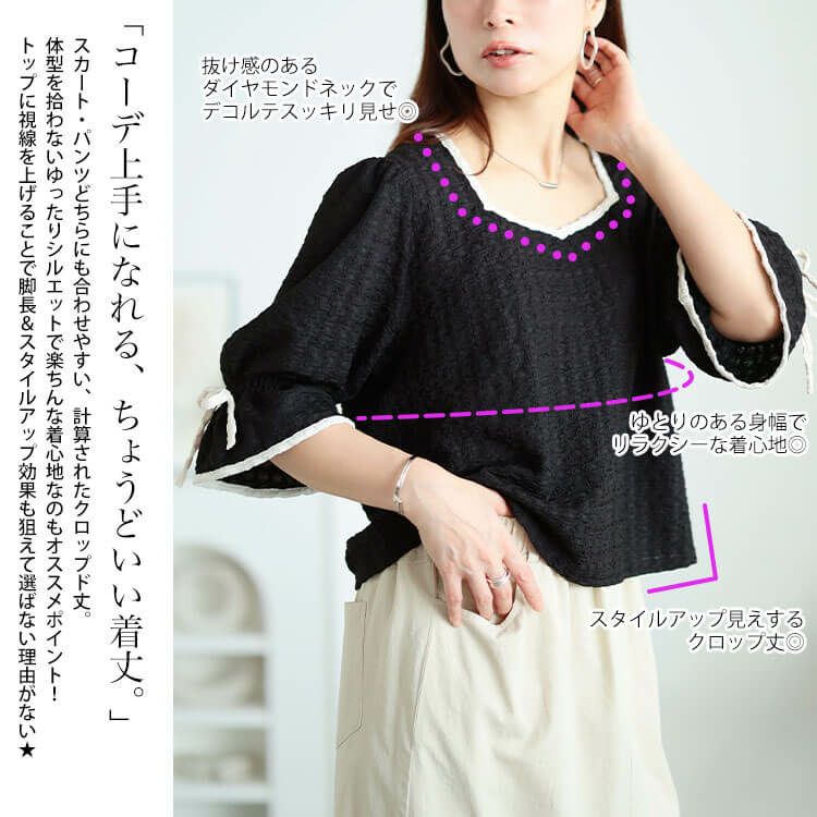 大きいサイズ レディース 配色パイピングクロップドプルオーバー