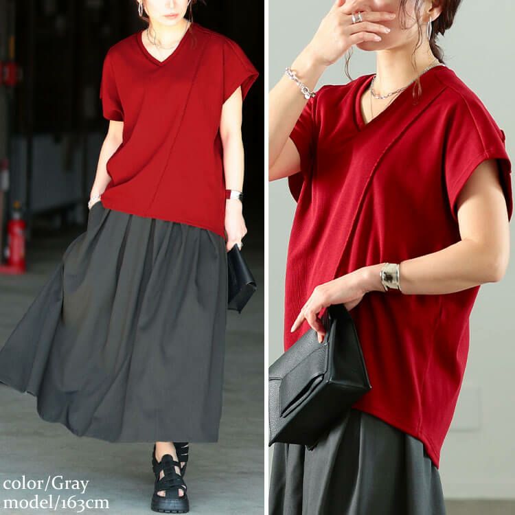 大きいサイズ レディース ドッキングタックワンピース